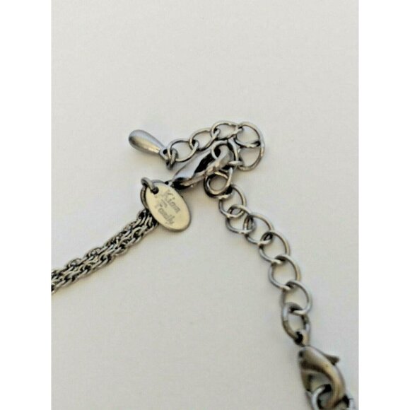 Lia Sophia Kiam Family Collection Silver Tone "Curtain call" NECKLACE" 17-20" - Picture 6 of 9